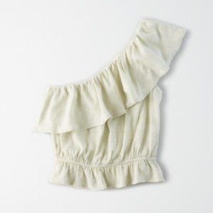 AE Ruffled One Shoulder Bubble Top NWT